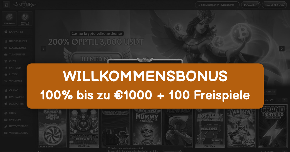 AmunRa Casino - Beste Online Slots Norge